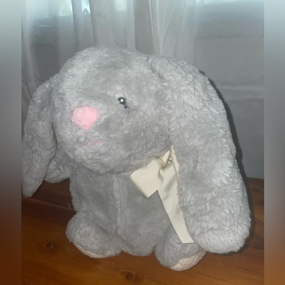 Animal Adventure Hoppy Hoop Bunny Stuffed Animal plush gray toy Easter spring - Picture 4 of 10